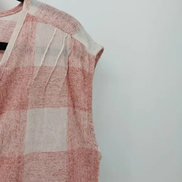 Shyanne Women Buffalo Plaid Blouse Red Ivory Size XS Western - Picture 10 of 14